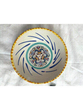 Vintage Moma Ceramiche Artigianali Lavorate a Mano Made in Italy 8" Bowl